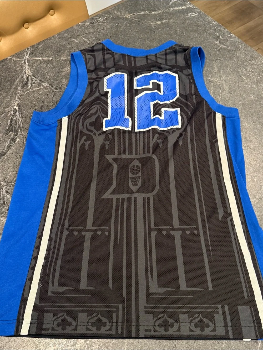 Nike Duke Blue devils #12 swingman jersey black blue men’s large